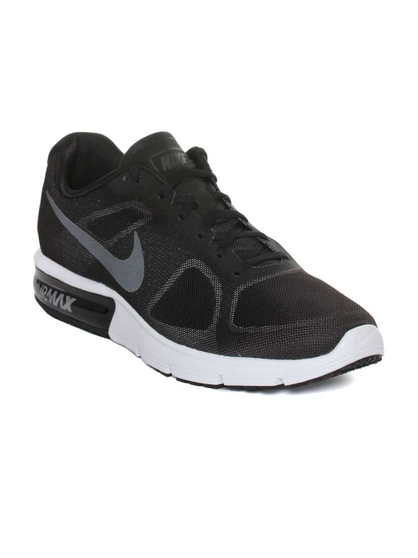 Buy Nike Men Black Air Max Sequent Running Shoes Sports Shoes for Men 1547877 Myntra