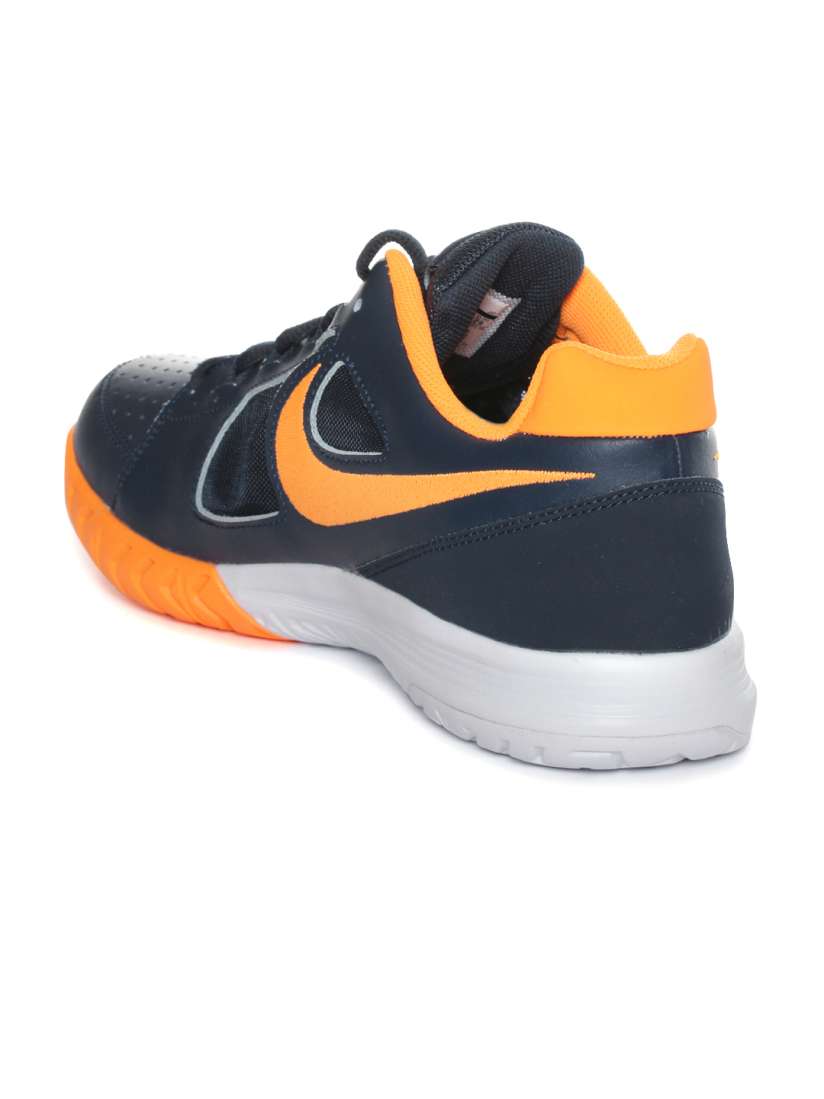Navy and orange tennis shoes hotsell