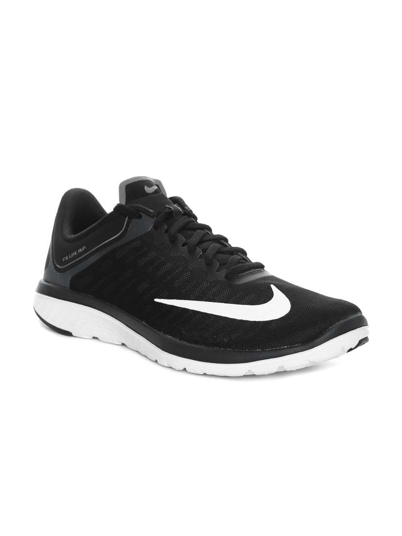 Buy Nike Men Black FS Lite Run 4 Running Shoes Sports Shoes for Men 1547975 Myntra