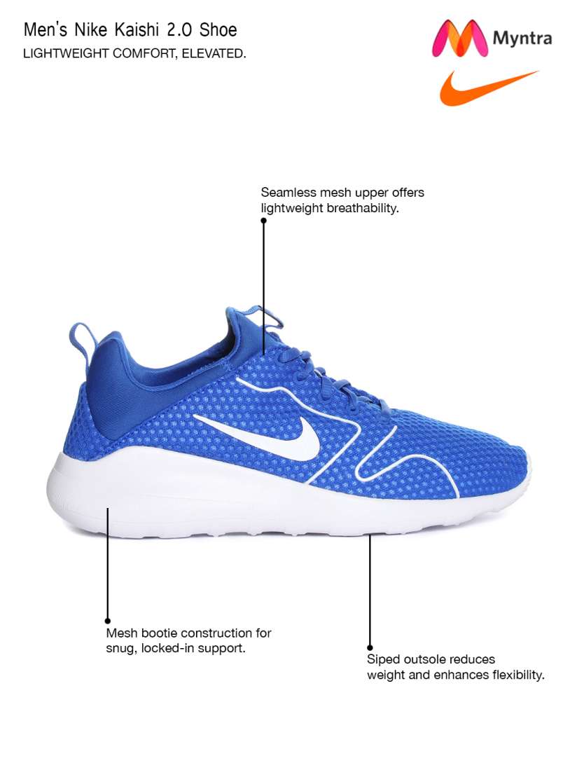Buy Nike Men Blue Kaishi 2.0 BR Running Shoes Sports Shoes for Men 1548011 Myntra