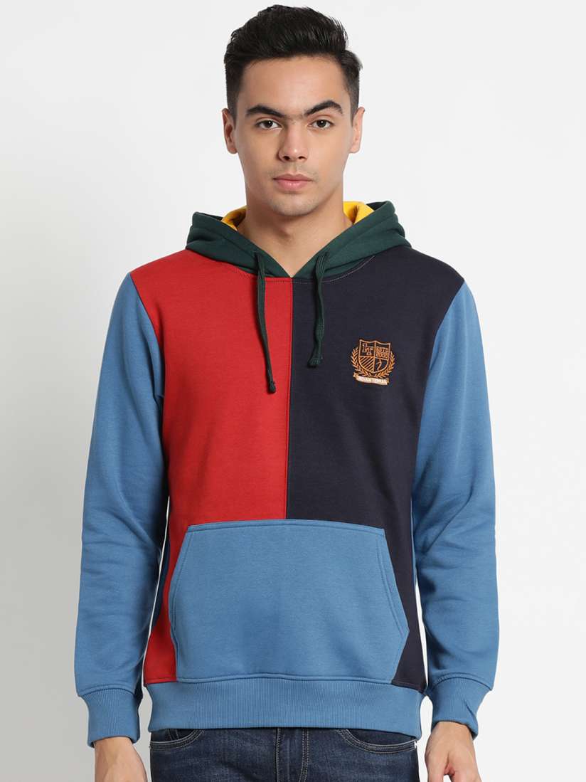 Navy blue and red sweatshirt deals