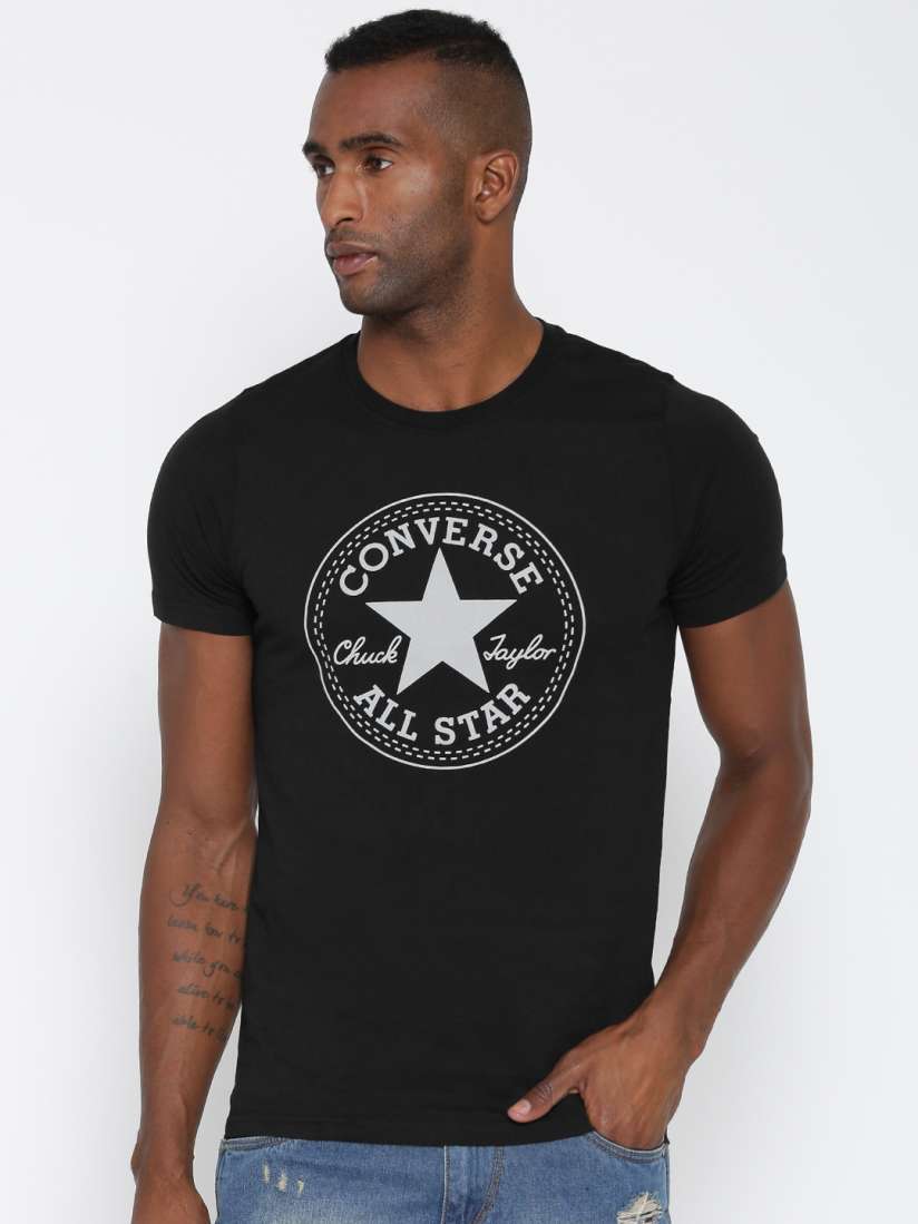 Mens black converse t shirt store