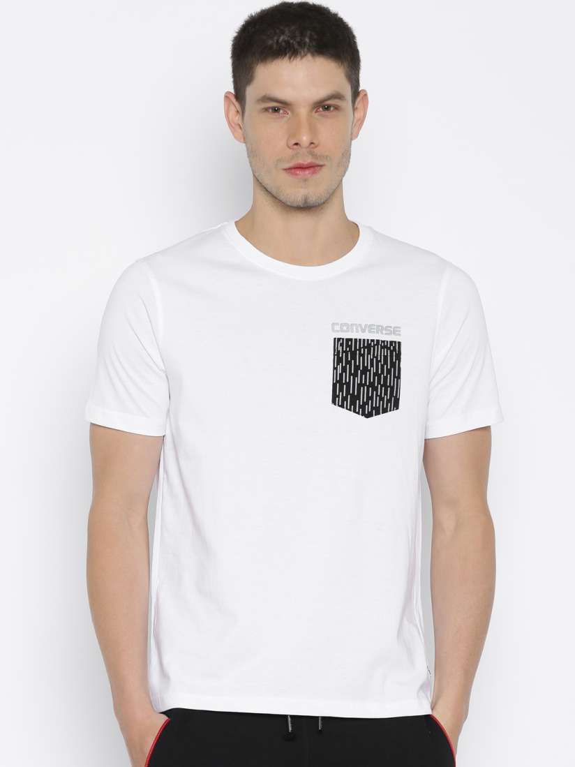 Buy Converse Men White T shirt Tshirts for Men 1549519 Myntra