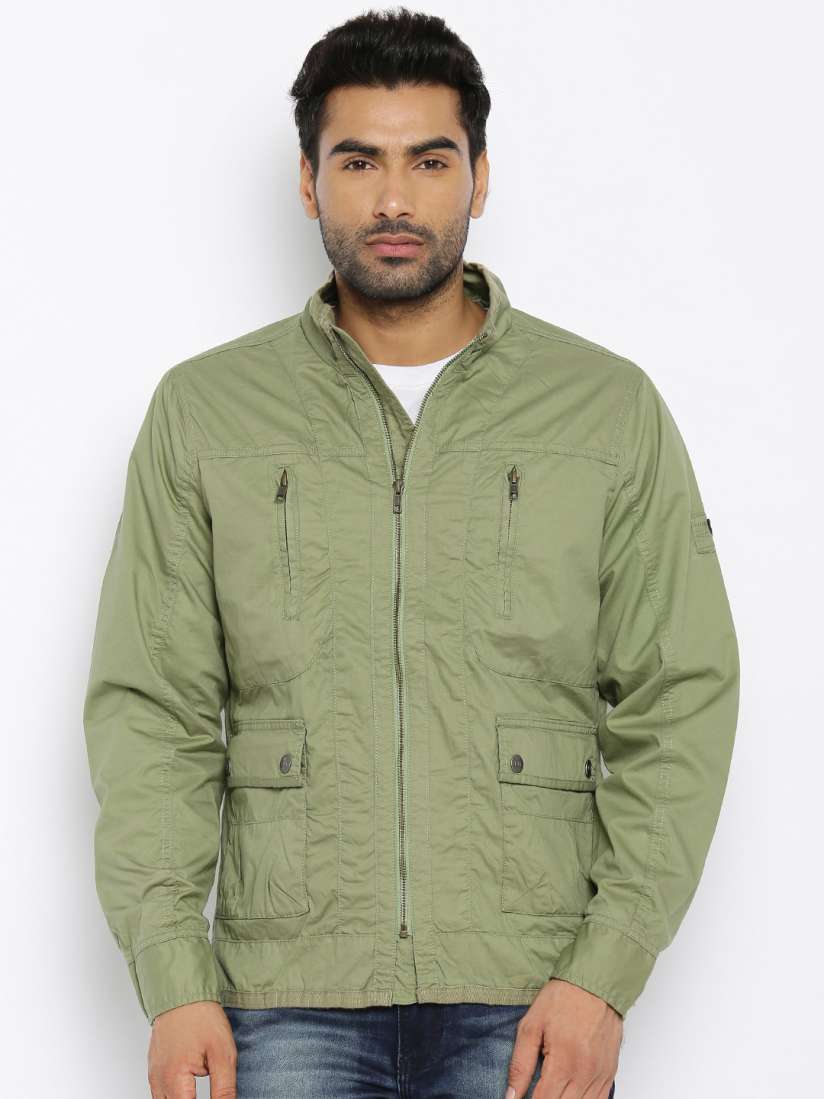 Buy Flying Machine Olive Green Quilted Jacket Jackets for Men 1549837 Myntra