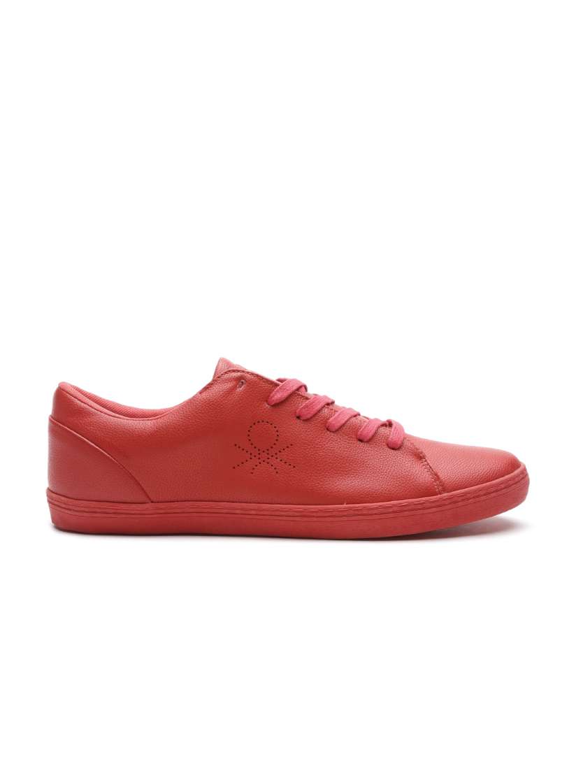 United colors of benetton red shoes cheap