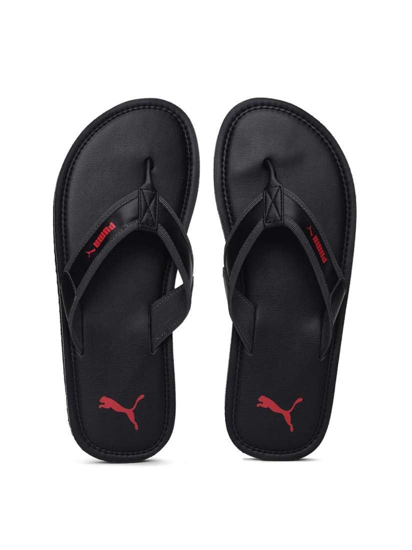 Puma black thong flip flop sale