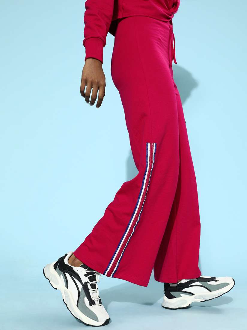 Side tape track pants shop