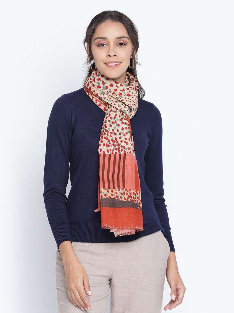 Buy SHINGORA Women Red Teal Leopard Printed Woolen Stole Stoles for Women 15517094 Myntra
