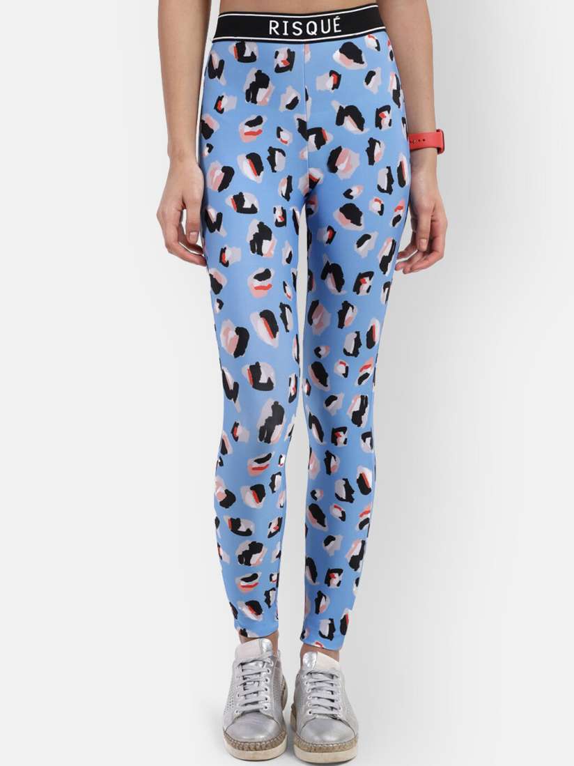 Buy R26 Women Blue Printed Leggings Leggings for Women 15517542 Myntra