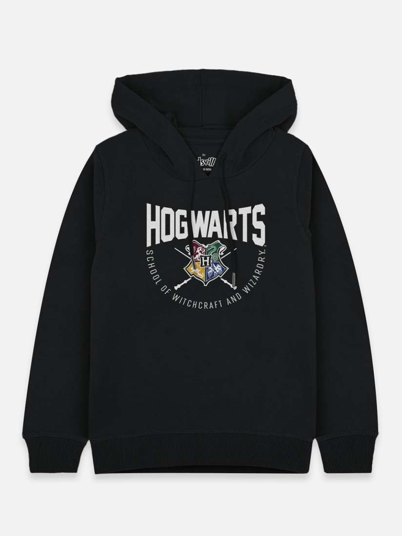 Buy Kids Ville Boys Black Harry Potter Printed Hooded Sweatshirt Sweatshirts for Boys 15518184 Myntra