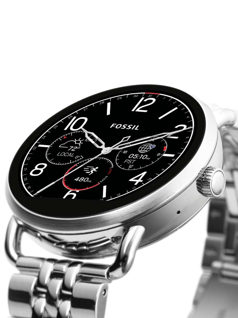 Fossil q wander stainless steel touchscreen smartwatch shop