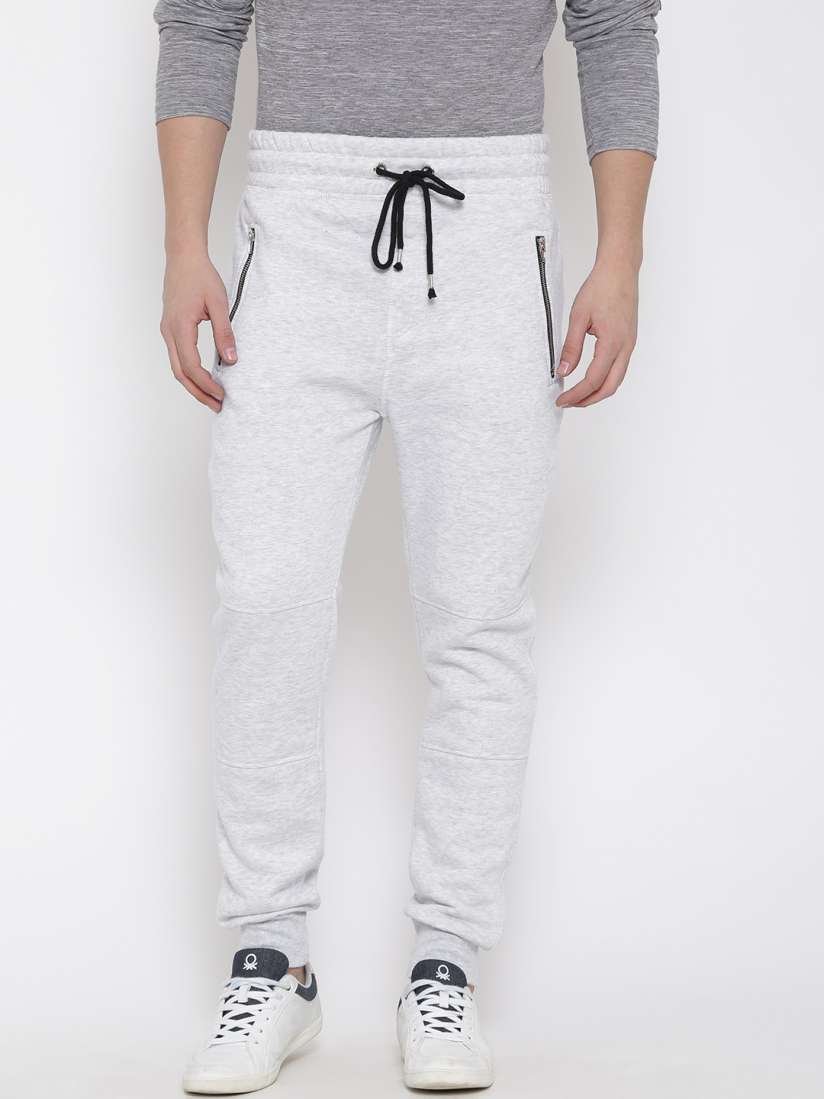 Buy ALCOTT Grey Melange Panelled Track Pants Track Pants for Men 1552166 Myntra