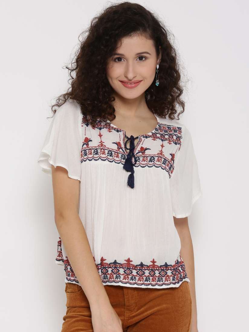 Embroidered tops forever 21 discount