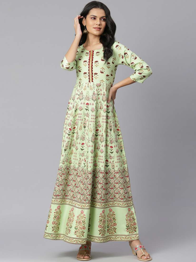 Floor length kurtis myntra sales