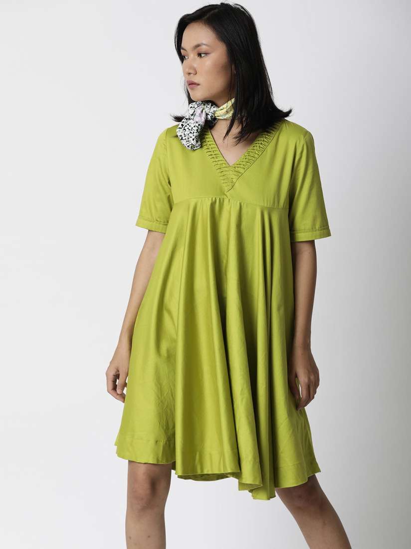 Buy RAREISM Green Maternity A Line Cotton Dress Dresses for Women 15541720 Myntra
