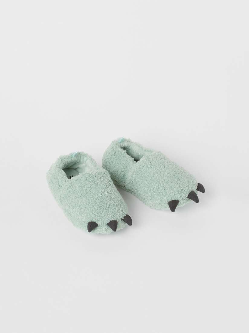 Boys shearling slippers store