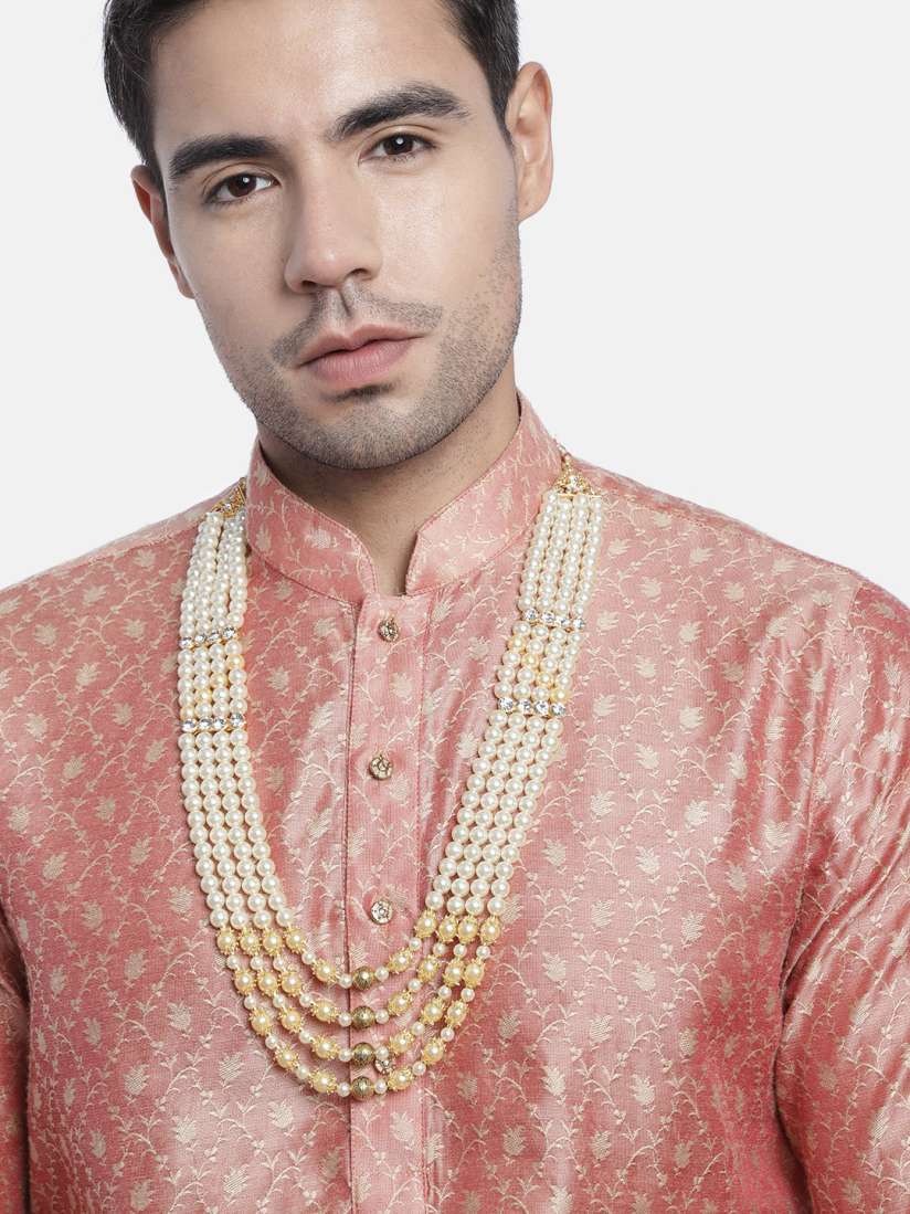 Buy I Jewels Men White Gold Plated Layered Necklace Necklace and Chains for Men 15547034 Myntra