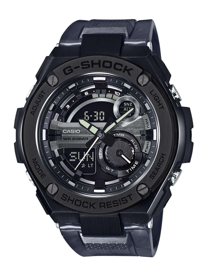 Buy CASIO G Shock Men Gunmetal Toned Black Multifunction Analogue Digital Watch GST 210B 1A9DR G694 Watches for Men 1555951 Myntra