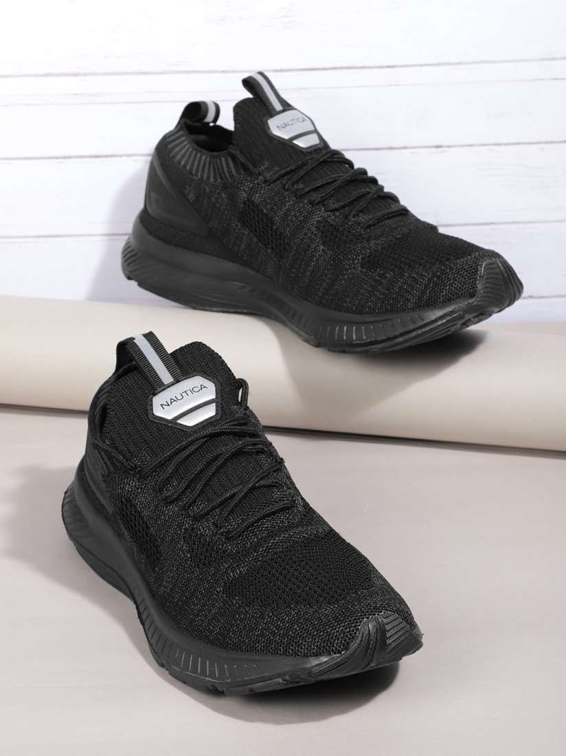 Buy Nautica Men Black Woven Design Sneakers Casual Shoes for Men 15565834 Myntra