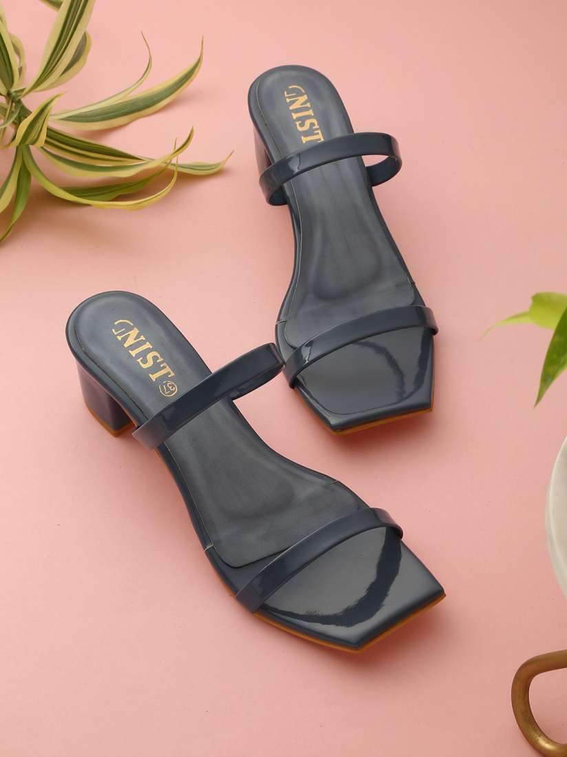 Buy GNIST Blue Block Sandals Heels for Women 15577594 Myntra
