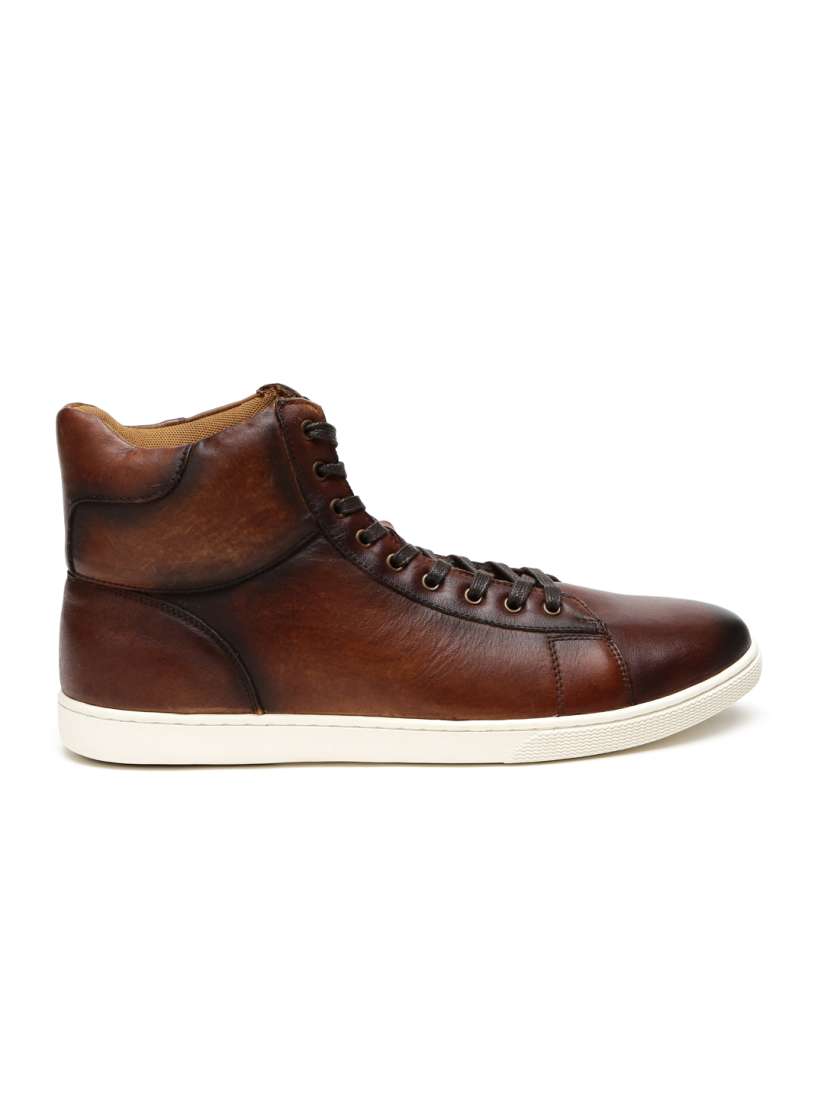 Buy Steve Madden Men Brown Solid High tops Sneakers Casual Shoes for Men 1558238 Myntra