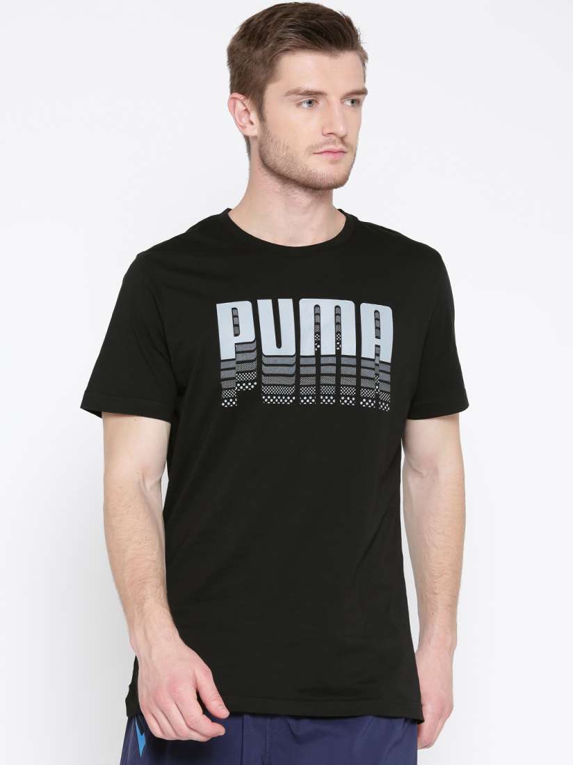 Buy PUMA Men Black Levels Printed Round Neck Dry CELL T Shirt Tshirts for Men 1558328 Myntra