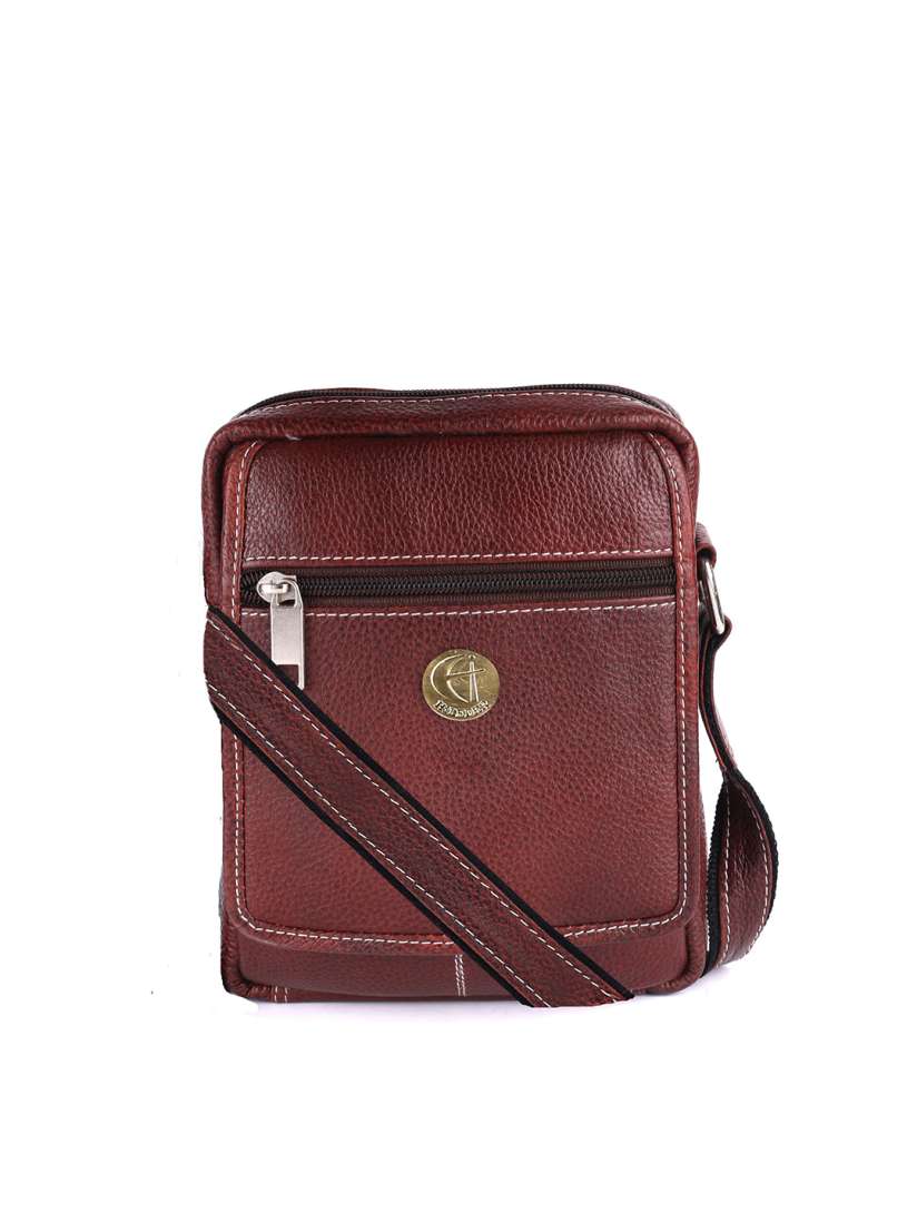 Buy HiLEDER Unisex Leather Messenger Bag Messenger Bag for Unisex 15584320 Myntra