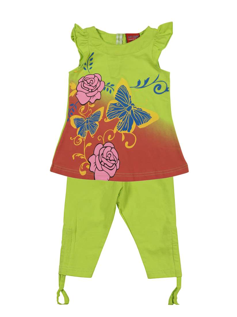 Buy Lilliput Girls Green Printed Clothing Set Clothing Set for Girls 1558978 Myntra
