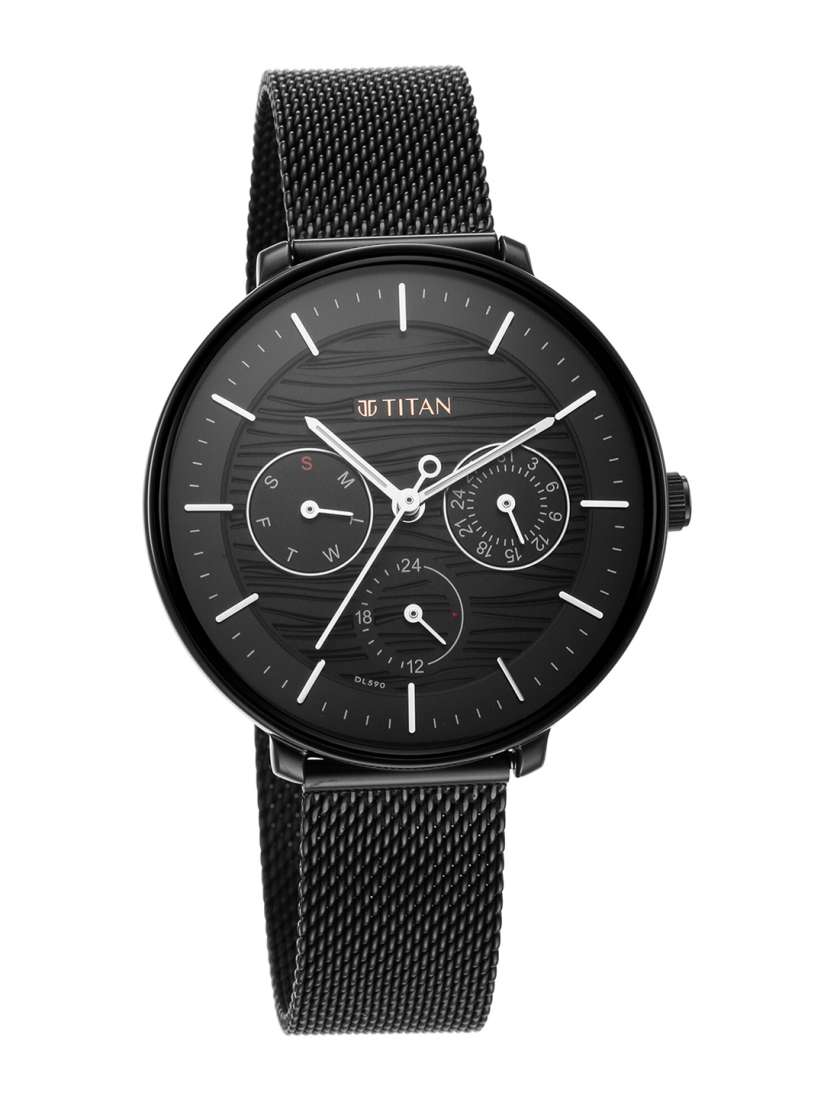 Titan black dial ladies watch outlet