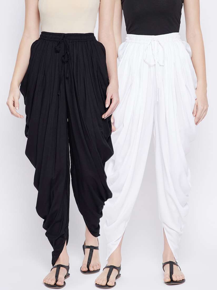 Buy TULIP 21 Women Pack Of 2 Solid Dhoti Pants Dhotis for Women 15597910 Myntra