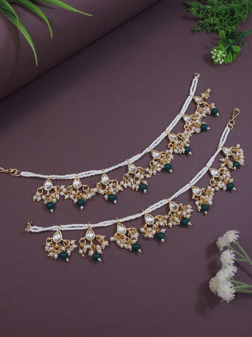 Buy I Jewels Green Contemporary Ear Cuff Earrings Earrings for Women 15598864 Myntra