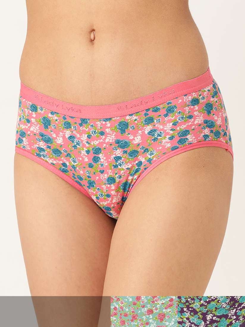 Buy Lady Lyka Women Pack of 3 Cotton Hipster Panties ENCOURAGE 6 Briefs for Women 15612010 Myntra