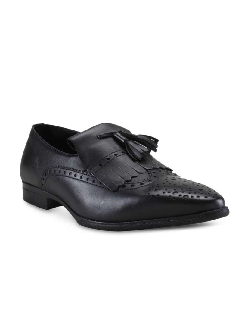 Franco leone black leather formal shoes on sale