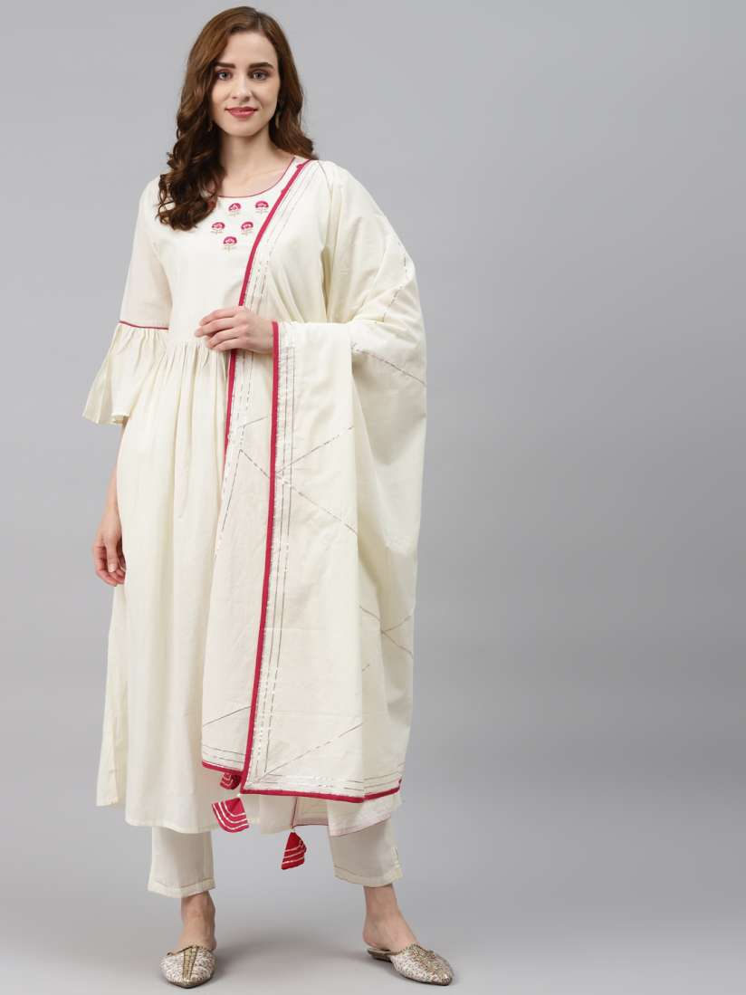 Myntra off white kurti outlet