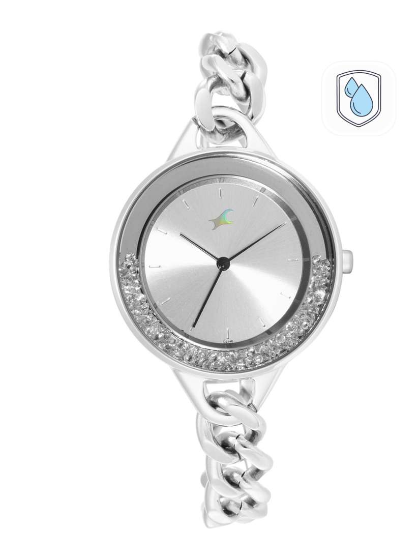 Buy Fastrack Women Silver Toned Embellished Dial Bracelet Style Analogue Watch 68026SM01 Watches for Women 15617732 Myntra