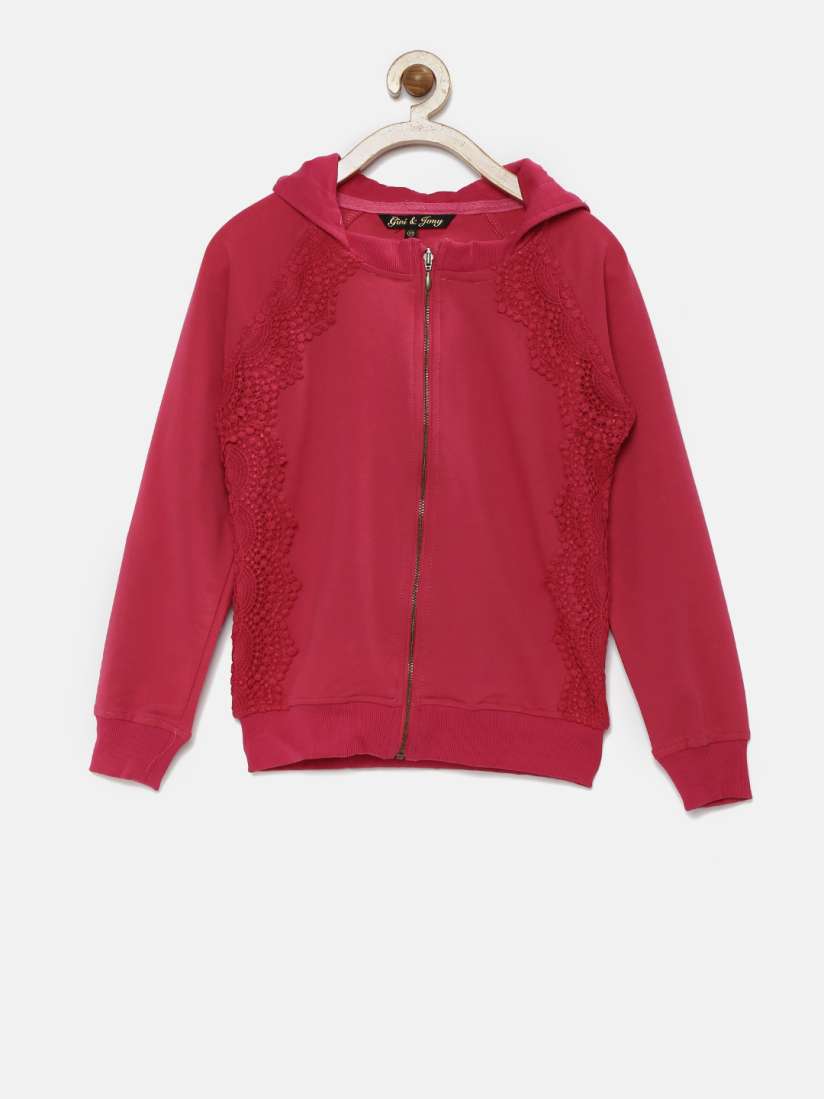Buy Gini and Jony Girls Pink Sweatshirt Sweatshirts for Girls 1563954 Myntra