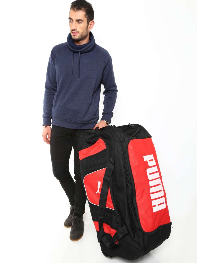 Buy PUMA Unisex Black Red evoPower 3000 Duffle Bag with Wheels Duffel Bag for Unisex 1564511 Myntra
