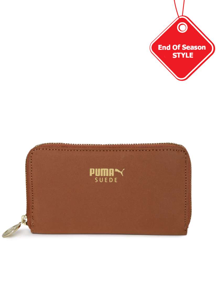 Buy PUMA Women Brown Suede East West Wallet Wallets for Women 1565175 Myntra
