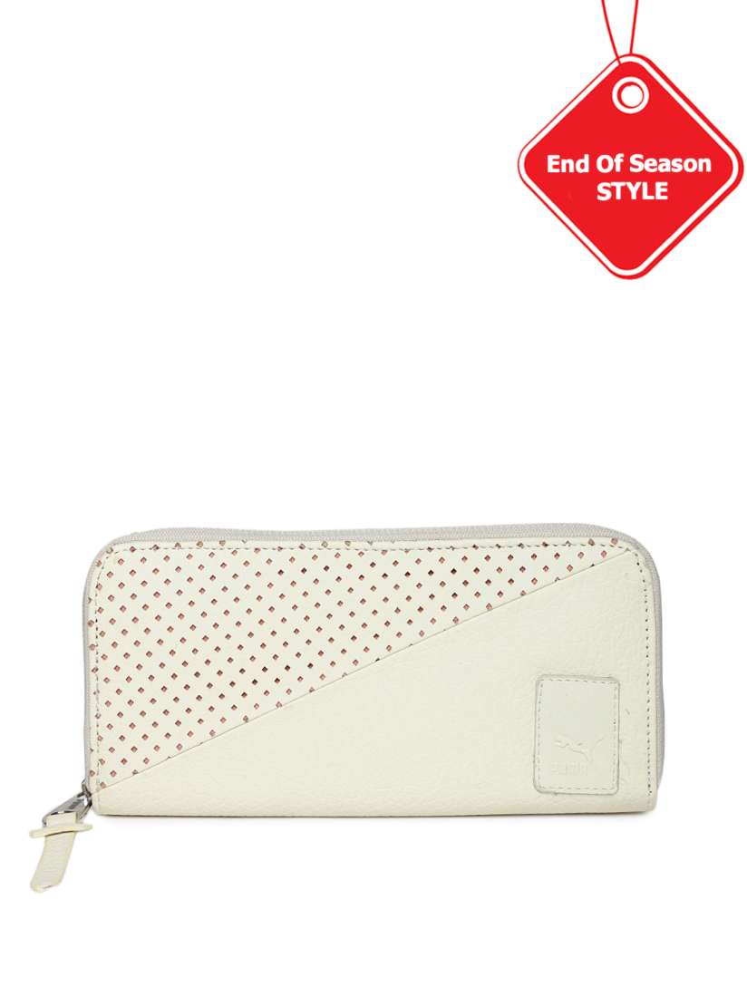Buy PUMA Women Off White Evo Plus Large East West Wallet Wallets for Women 1565188 Myntra