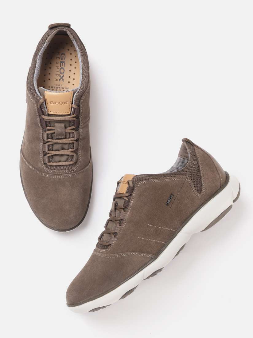 Buy Geox Men Brown Leather Sneakers Casual Shoes for Men 15654464 Myntra