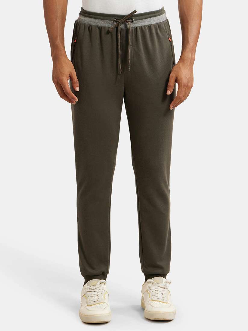 Buy Jockey Combed Cotton Rich Pique Slim Fit Jogger with Zipper Pockets AM05 Track Pants for Men 15658562 Myntra