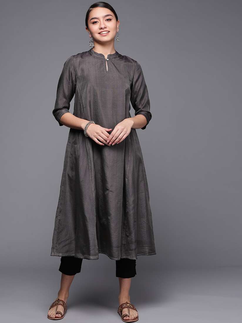 Short Kurta Set Fabindia Black Silk Kurta Buy Fabindia Women