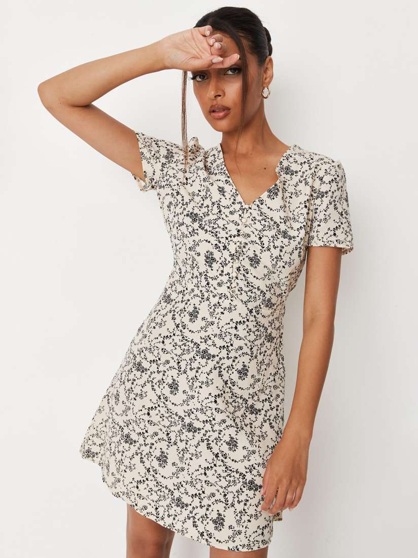 Missguided black and white dress on sale