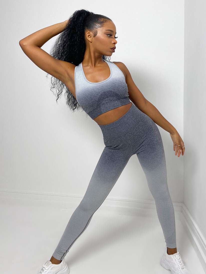 Buy Missguided Women Grey Ombre Dyed High Rise Gym Tights Tights for Women 15673236 Myntra
