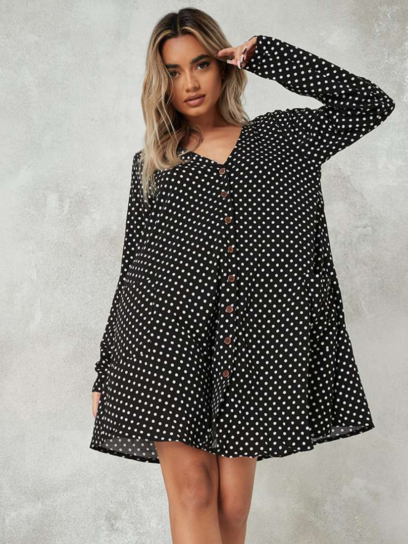 Missguided polka dot dress top