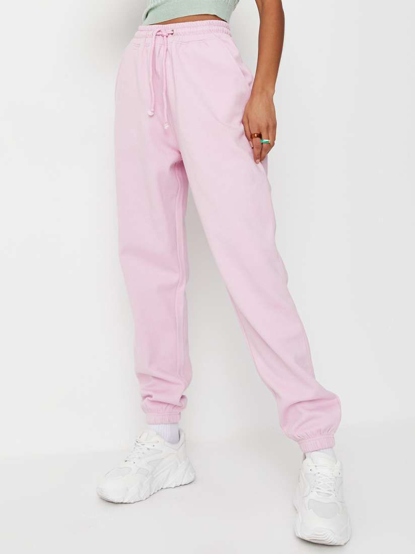 Missguided pink joggers shop