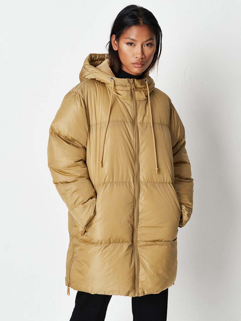 Missguided longline puffer jacket outlet