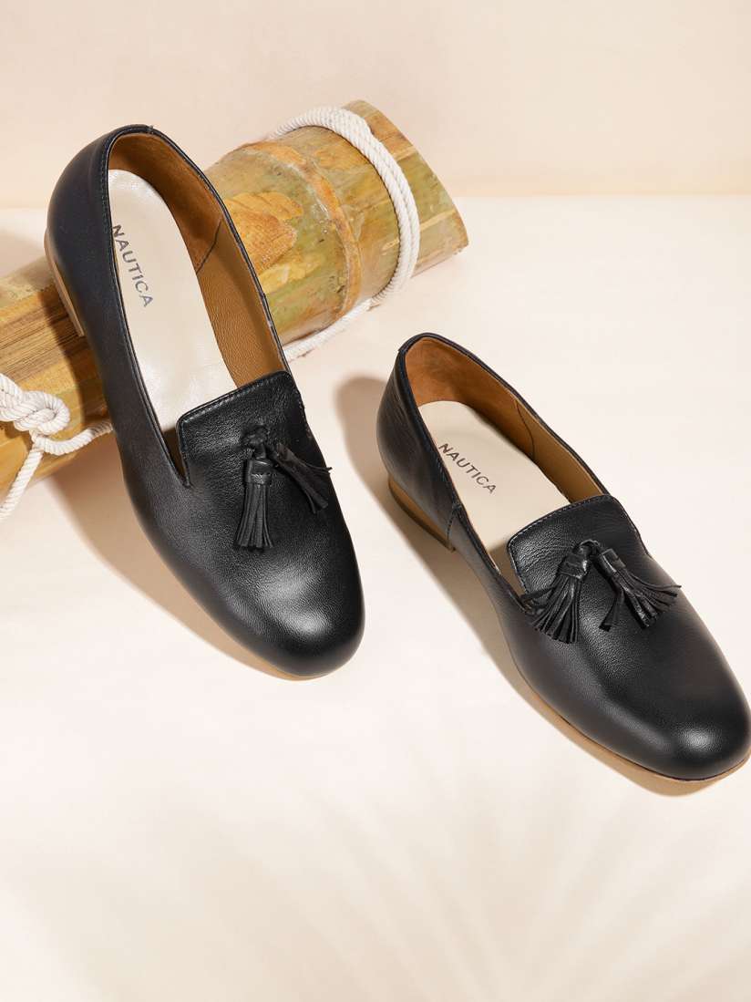 Buy Nautica Women Black Solid Loafers with Tassel Casual Shoes for Women 15696742 Myntra