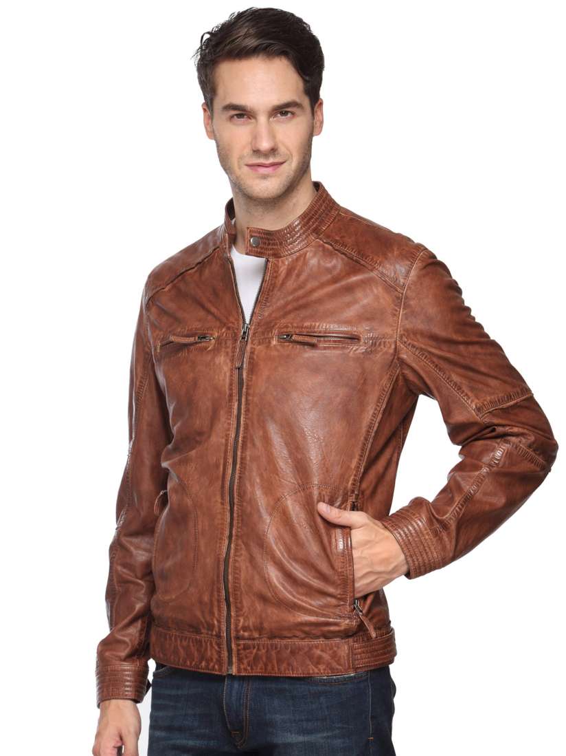 Teakwood leather jackets myntra hot sale