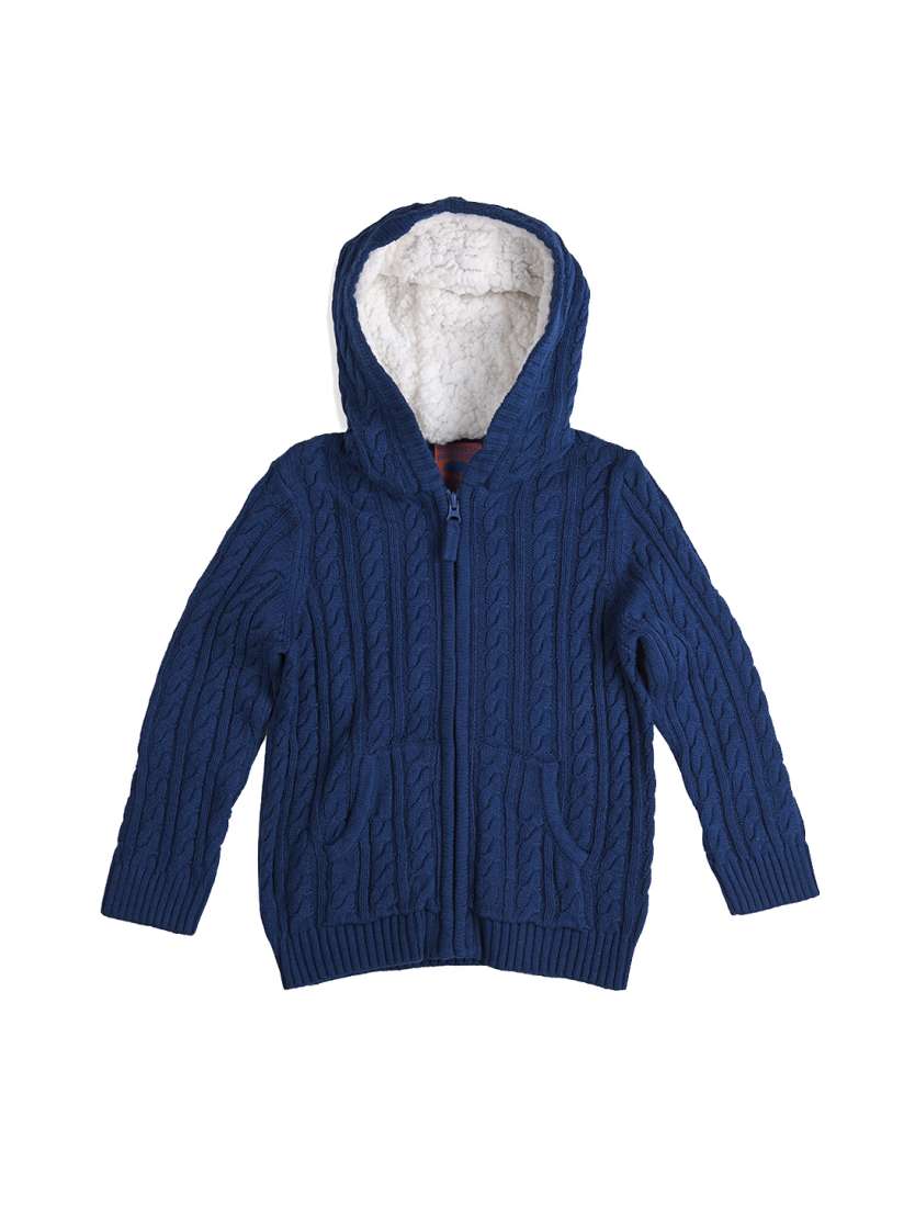 Buy mothercare Boys Blue Solid Self Design Sweater Sweaters for Boys 1570760 Myntra